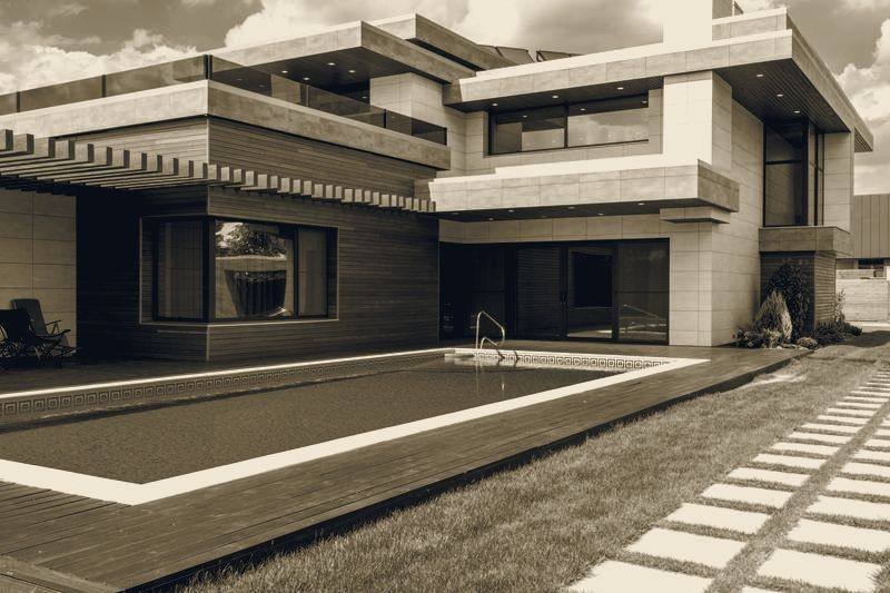 Casa contemporânea com piscina e área de lazer